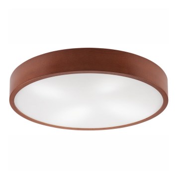 Lubinis šviestuvas NATURAL 4xE27/60W/230V ø 57 cm pušis/ruda