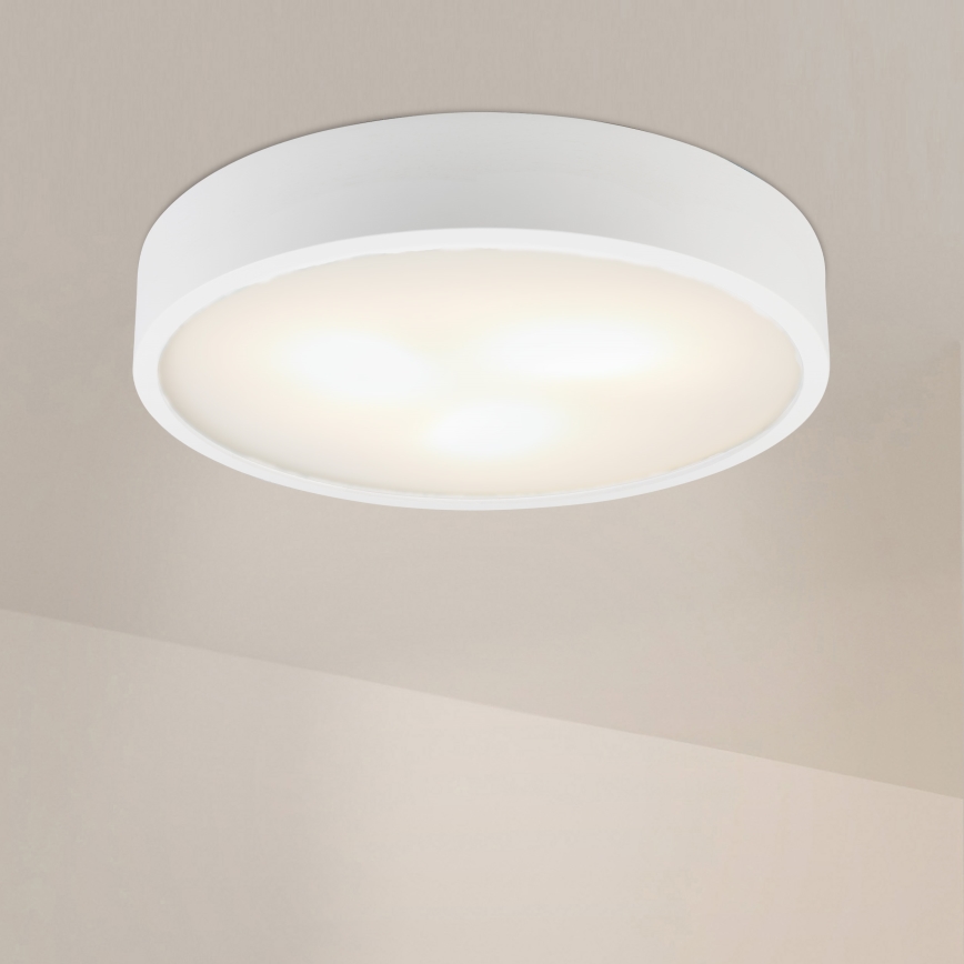 Lubinis šviestuvas NATURAL 5xE27/15W/230V Ø 47,5 cm pušis/balta