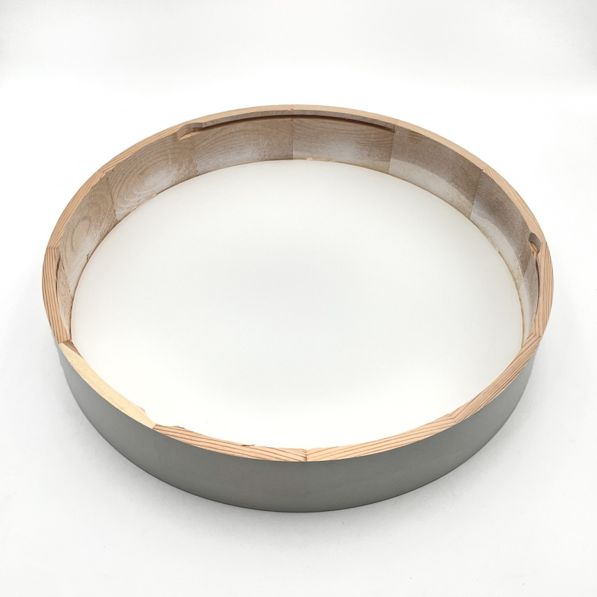 Lubinis šviestuvas NATURAL 5xE27/15W/230V Ø 47,5 cm pušis/balta