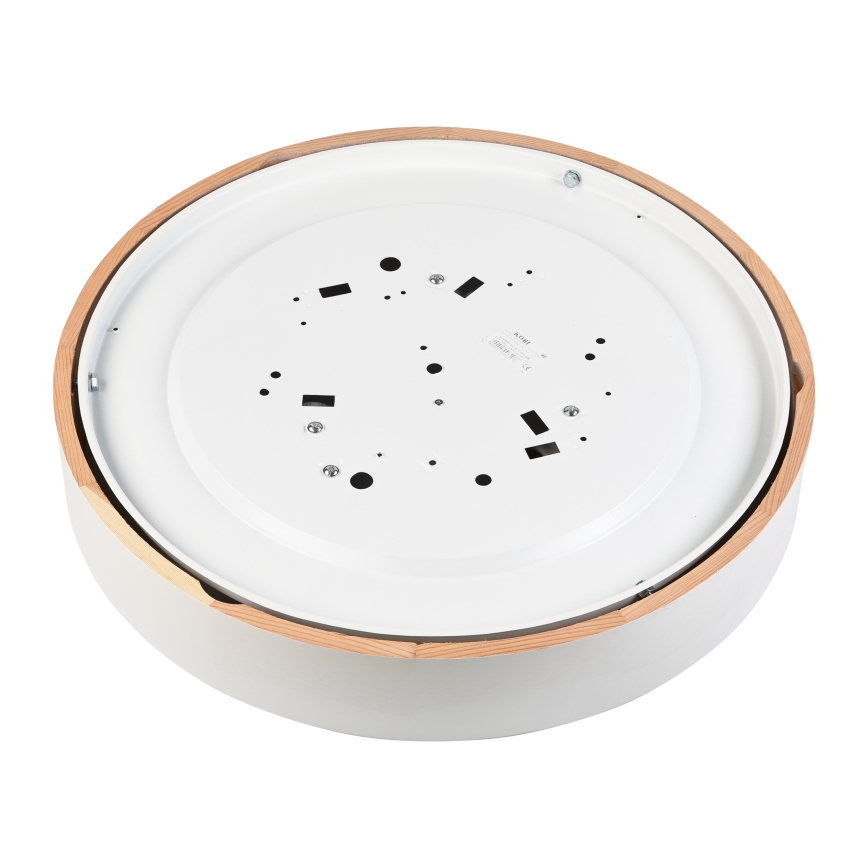 Lubinis šviestuvas NATURAL 5xE27/15W/230V Ø 47,5 cm pušis/balta