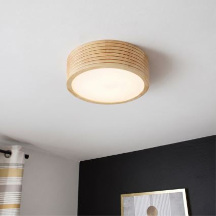 Lubinis šviestuvas NATURAL MODERN 1xE27/15W/230V, Ø 27,5 cm, pušis