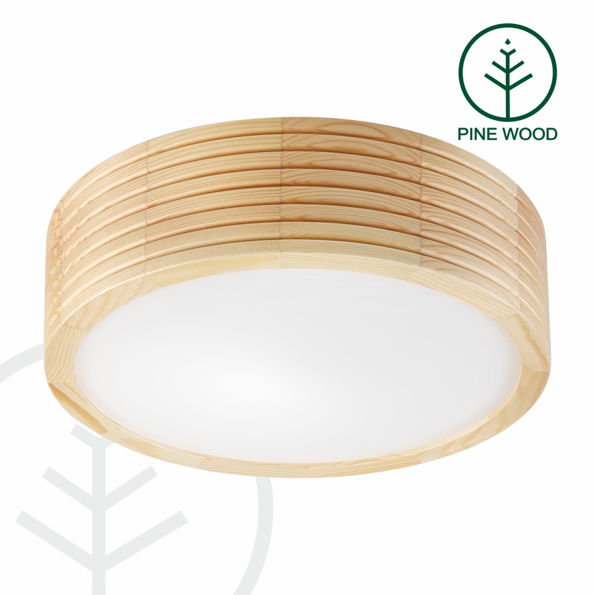 Lubinis šviestuvas NATURAL MODERN 1xE27/15W/230V, Ø 27,5 cm, pušis