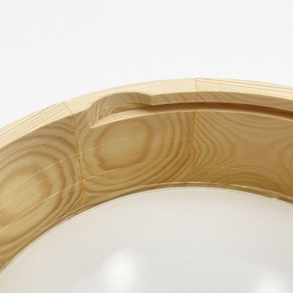 Lubinis šviestuvas NATURAL MODERN 1xE27/15W/230V, Ø 27,5 cm, pušis
