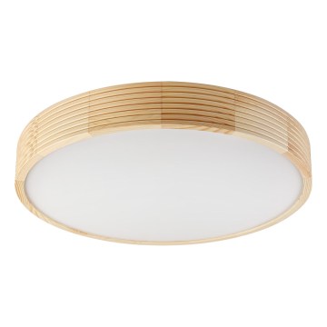 Lubinis šviestuvas NATURAL MODERN 4xE27/15W/230V skersmuo 58 cm, iš pušies