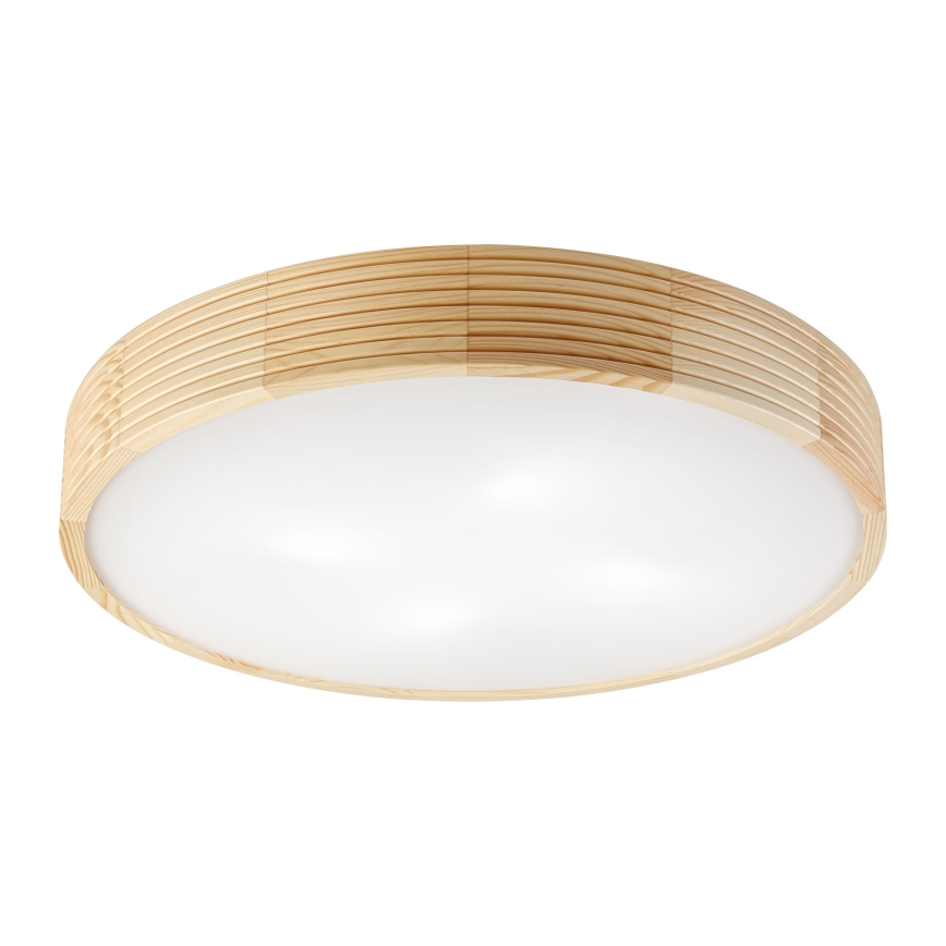 Lubinis šviestuvas NATURAL MODERN 4xE27/15W/230V skersmuo 58 cm, iš pušies