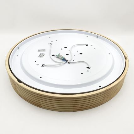 Lubinis šviestuvas NATURAL MODERN 4xE27/15W/230V skersmuo 58 cm, iš pušies