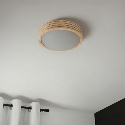 Lubinis šviestuvas NATURAL MODERN SLIM 1xE27/15W/230V, skersmuo 27,5 cm, iš pušies