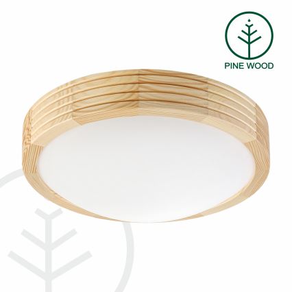 Lubinis šviestuvas NATURAL MODERN SLIM 1xE27/15W/230V, skersmuo 27,5 cm, iš pušies