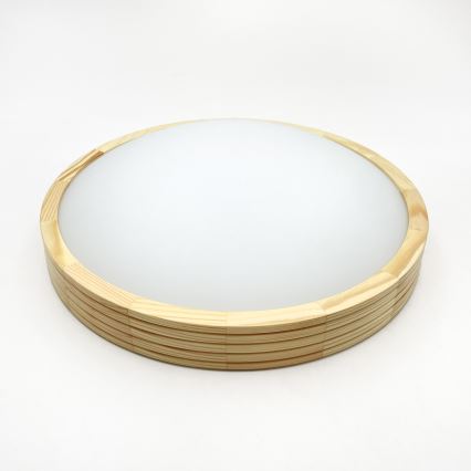 Lubinis šviestuvas NATURAL MODERN SLIM 2xE27/15W/230V, skersmuo 37,5 cm, iš pušies