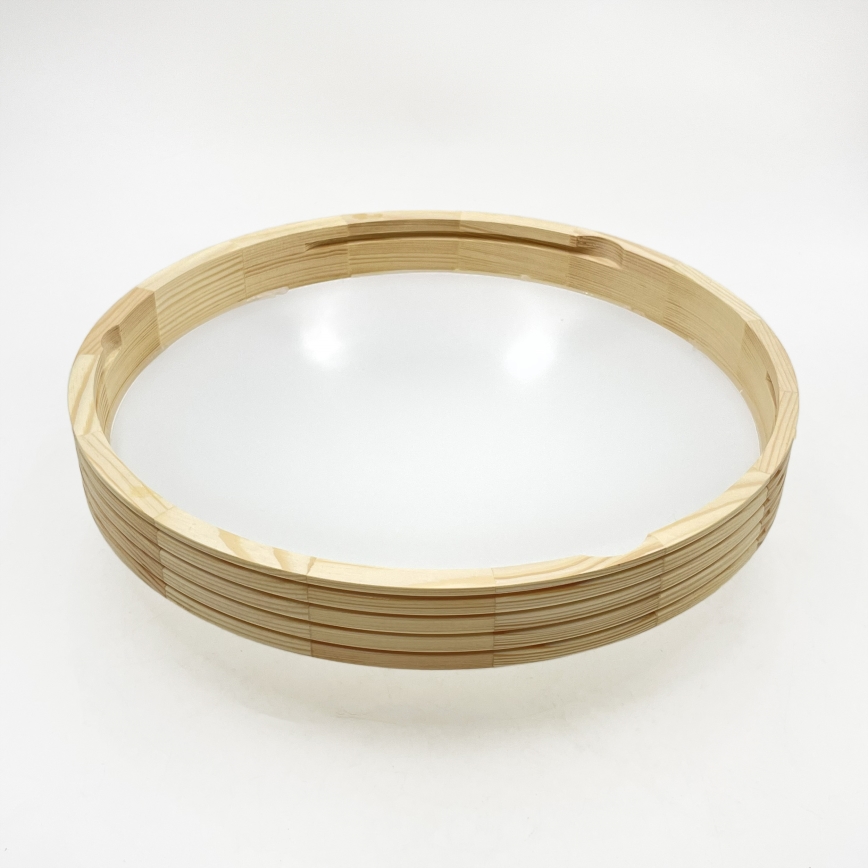 Lubinis šviestuvas NATURAL MODERN SLIM 2xE27/15W/230V, skersmuo 37,5 cm, iš pušies