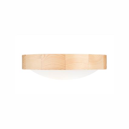 Lubinis šviestuvas NATURAL SLIM 1xE27/60W/230V ø 27 cm pušis