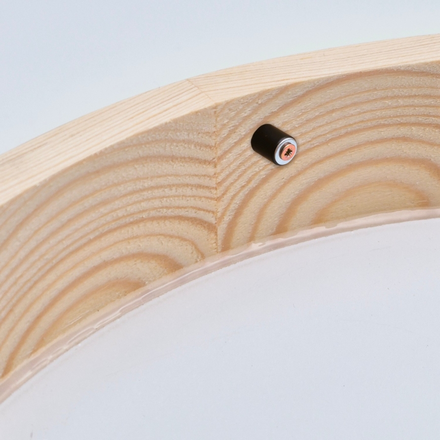 Lubinis šviestuvas NATURAL SLIM 1xE27/60W/230V ø 27 cm pušis