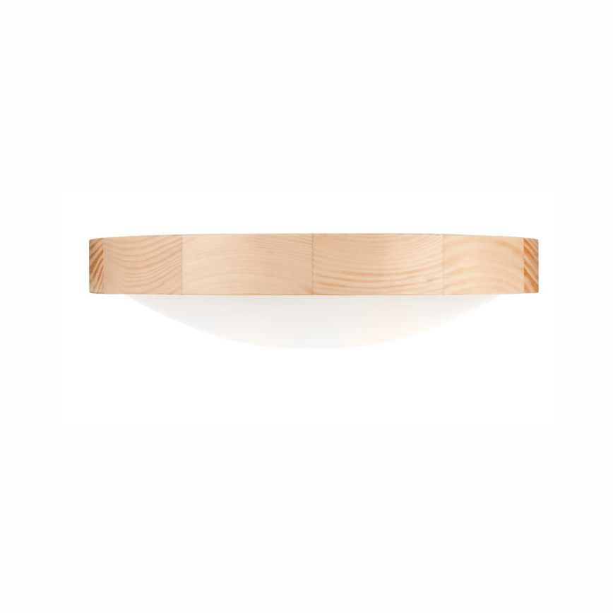 Lubinis šviestuvas NATURAL SLIM 2xE27/60W/230V ø 37 cm pušis