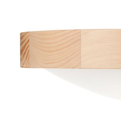 Lubinis šviestuvas NATURAL SLIM 2xE27/60W/230V ø 37 cm pušis
