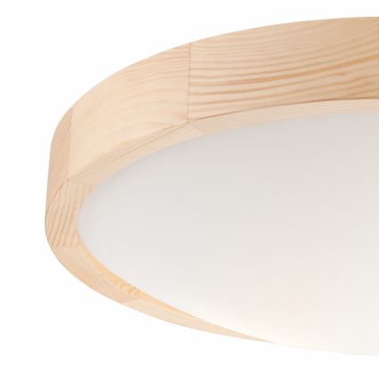 Lubinis šviestuvas NATURAL SLIM 2xE27/60W/230V ø 37 cm pušis