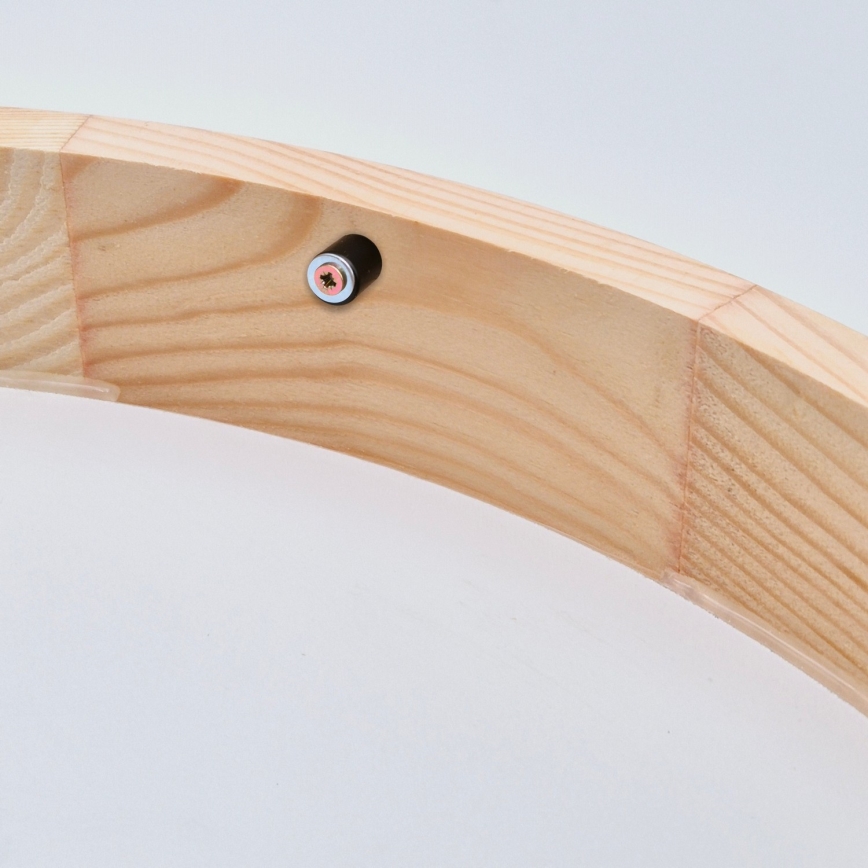 Lubinis šviestuvas NATURAL SLIM 2xE27/60W/230V ø 37 cm pušis