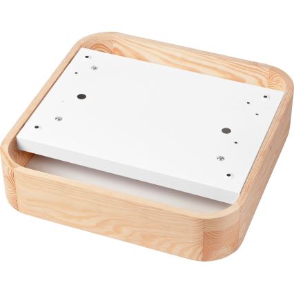 Lubinis šviestuvas NATURAL SQUARE 2xE27/15W/230V 35x35 cm pušis