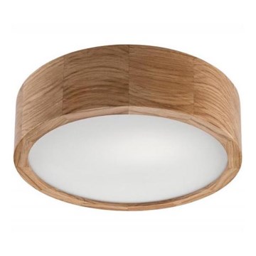 Lubinis šviestuvas OAK 1xE27/60W/230V, ąžuolas, skersmuo 27,5 cm