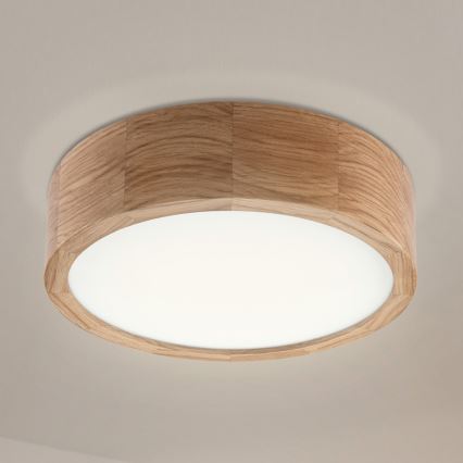 Lubinis šviestuvas OAK 1xE27/60W/230V, ąžuolas, skersmuo 27,5 cm