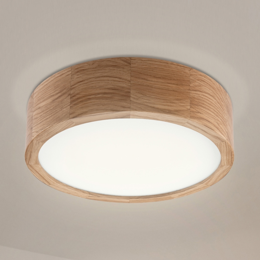 Lubinis šviestuvas OAK 1xE27/60W/230V, ąžuolas, skersmuo 27,5 cm