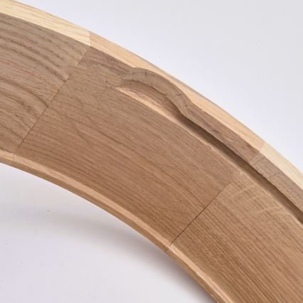 Lubinis vonios šviestuvas OAK 2xE27/15W/230V IP54 ąžuolas, skersmuo 27 cm