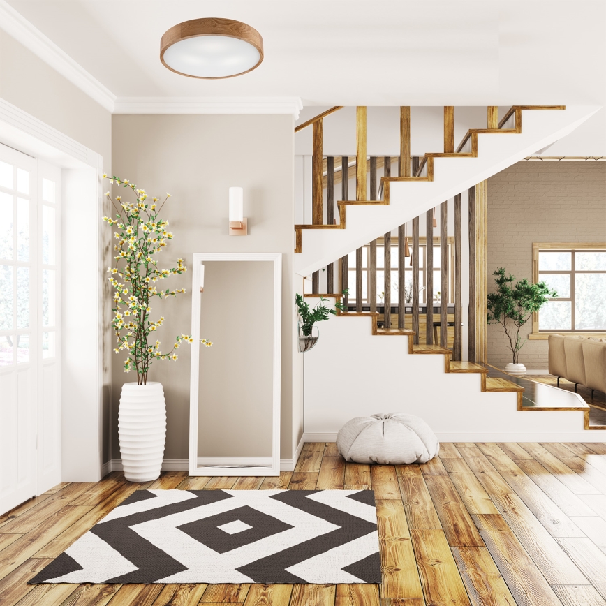 Lubinis šviestuvas OAK 3xE27/60W/230V ąžuolas Ø 47,5 cm