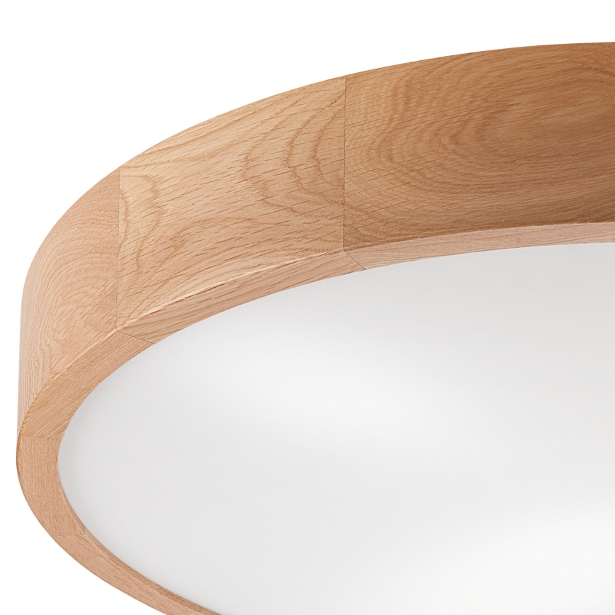 Lubinis šviestuvas OAK 4xE27/60W/230V ø 57,5 cm ąžuolas