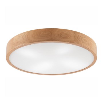 Lubinis šviestuvas OAK 4xE27/60W/230V ø 57 cm ąžuolas