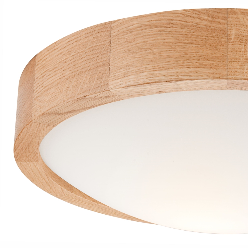 Lubinis šviestuvas OAK SLIM 1xE27/60W/230V ąžuolas ø 27 cm