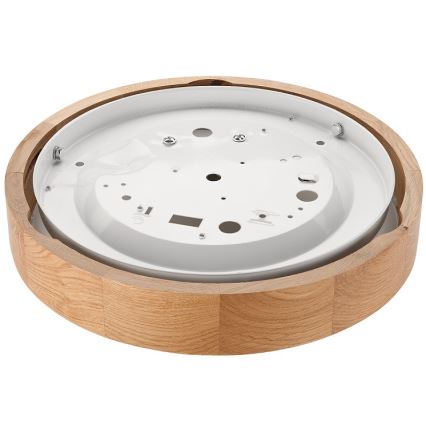 Lubinis šviestuvas OAK SLIM 1xE27/60W/230V ąžuolas ø 27 cm