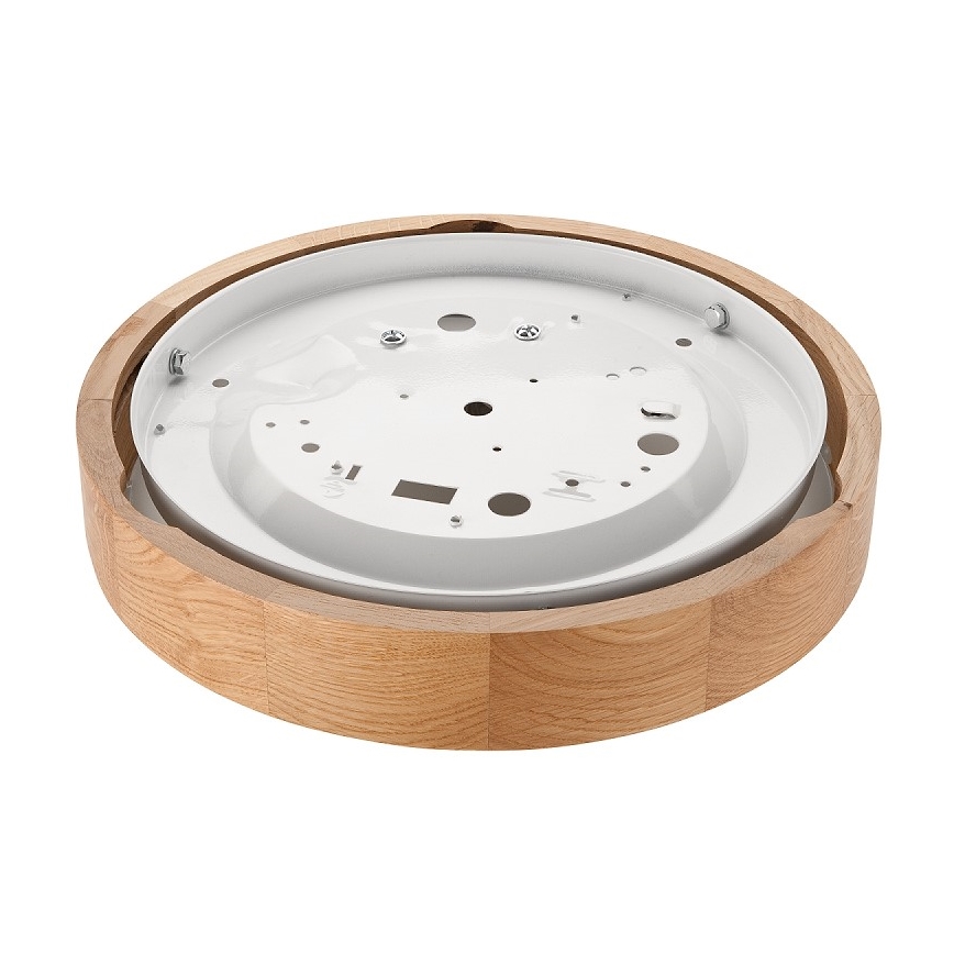 Lubinis šviestuvas OAK SLIM 1xE27/60W/230V ąžuolas ø 27 cm