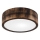 Lubinis šviestuvas OAK SMOKY 1xE27/15W/230V ø 27,5 cm ąžuolas/tamsiai ruda