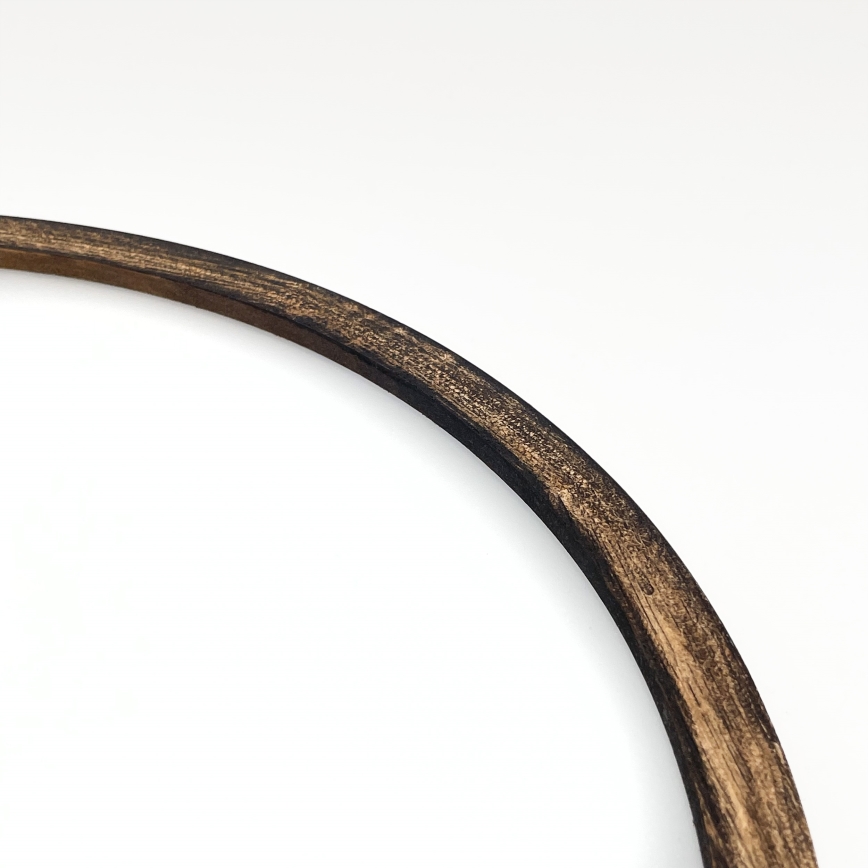 Lubinis šviestuvas OAK SMOKY 2xE27/15W/230V ø 37,5 cm ąžuolas/tamsiai ruda
