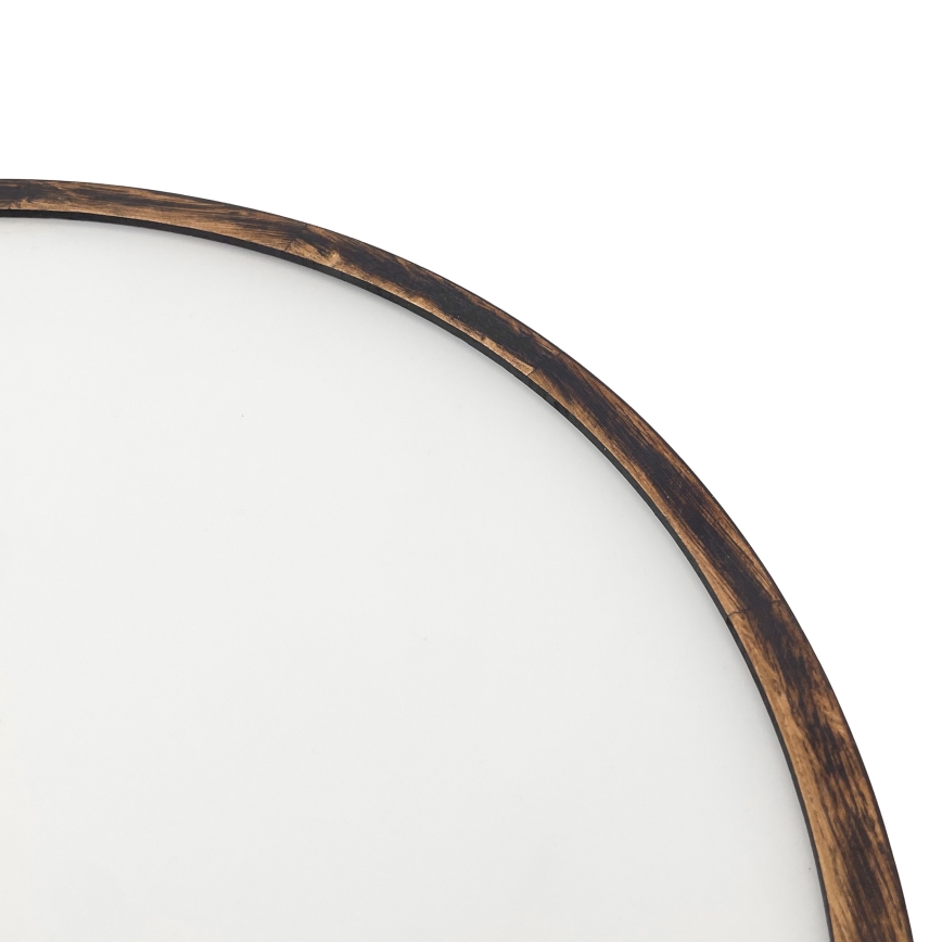 Lubinis šviestuvas OAK SMOKY 3xE27/15W/230V ø 47,5 cm ąžuolas/tamsiai ruda