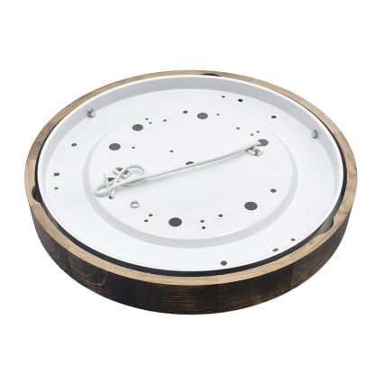 Lubinis šviestuvas OAK SMOKY SLIM 2xE27/15W/230V, skersmuo 37 cm, ąžuolo / tamsiai rudos spalvos