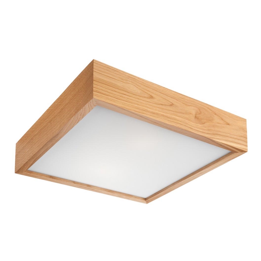 Lubinis šviestuvas OAK SQUARE 2xE27/60W/230V ąžuolas 37,5 cm