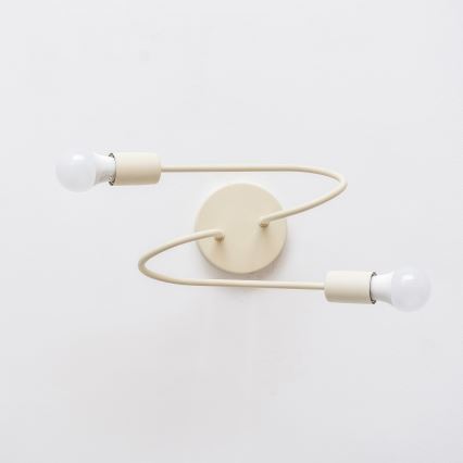 Lubinis šviestuvas OXFORD 2xE27/15W/230V kreminis