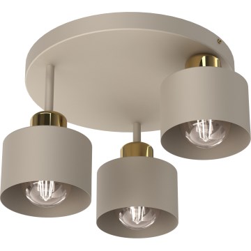 Lubinis šviestuvas PARKLA 3xE27/15W/230V smėlio spalva/auksas