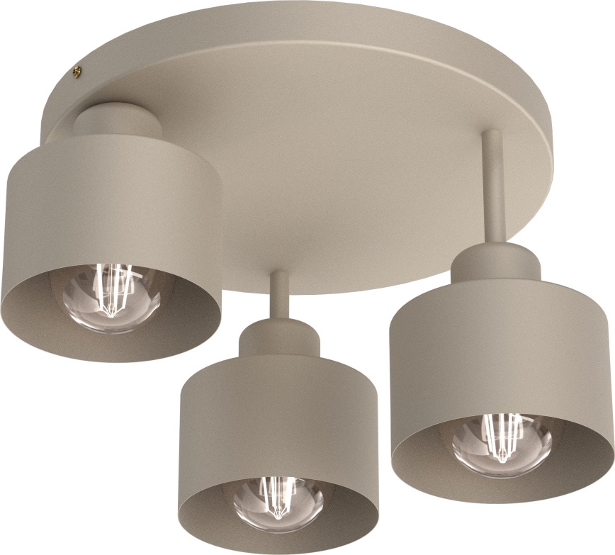 Lubinis šviestuvas PARKLA 3xE27/15W/230V smėlio spalva