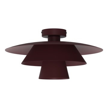 Lubinis šviestuvas PLATO 1xE27/15W/230V skersmuo 32 cm, burgundiškas
