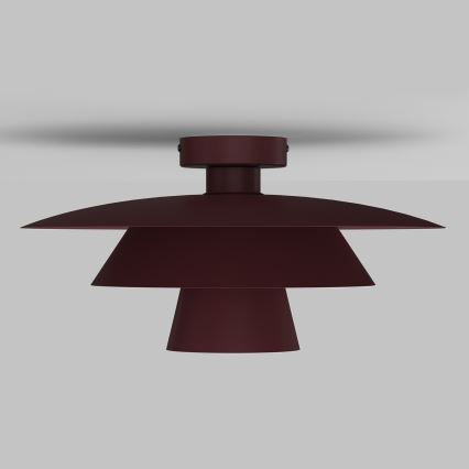Lubinis šviestuvas PLATO 1xE27/15W/230V skersmuo 32 cm, burgundiškas