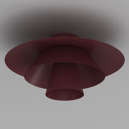 Lubinis šviestuvas PLATO 1xE27/15W/230V skersmuo 32 cm, burgundiškas