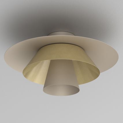 Lubinis šviestuvas PLATO 1xE27/15W/230V, skersmuo 32 cm, smėlio/auksinė