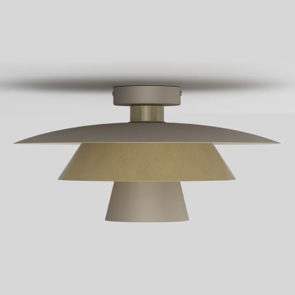Lubinis šviestuvas PLATO 1xE27/15W/230V, skersmuo 32 cm, smėlio/auksinė