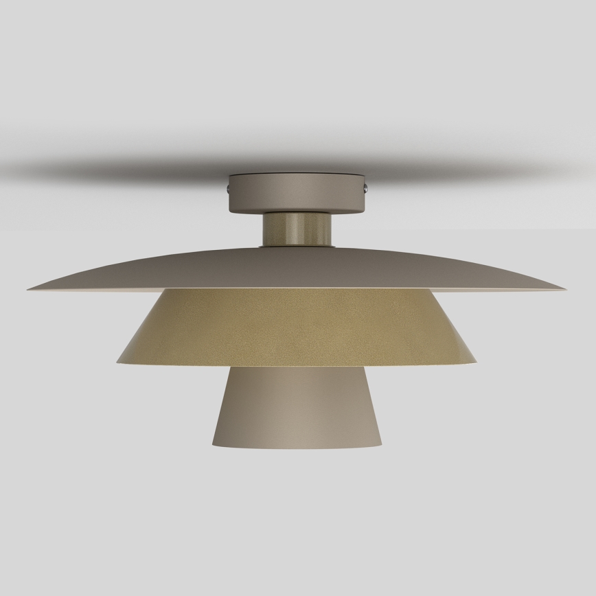 Lubinis šviestuvas PLATO 1xE27/15W/230V, skersmuo 32 cm, smėlio/auksinė