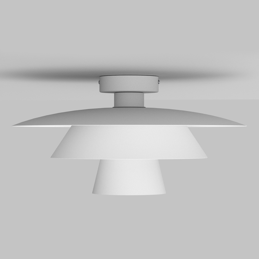 Lubinis šviestuvas PLATO 1xE27/15W/230V Ø 32 cm baltas