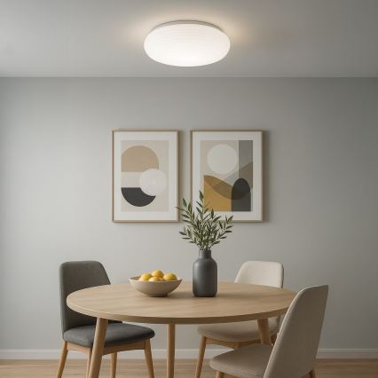 Lubinis šviestuvas PULSO 3xE27/15W/230V, skersmuo 42 cm, baltas