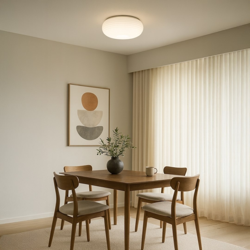 Lubinis šviestuvas PULSO 3xE27/15W/230V, skersmuo 42 cm, baltas