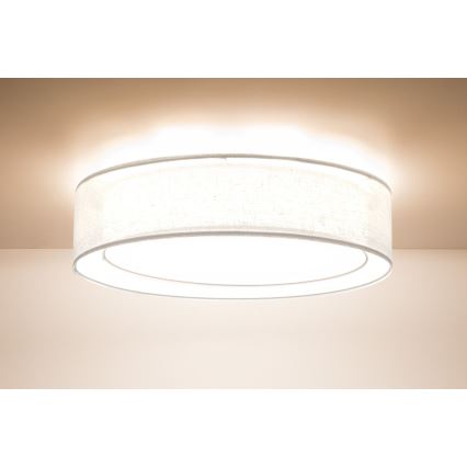 Lubinis šviestuvas PURO 2xE27/40W/230V, Ø 50 cm, baltas