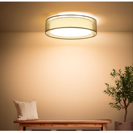 Lubinis šviestuvas PURO 2xE27/40W/230V Ø 60 cm žalias